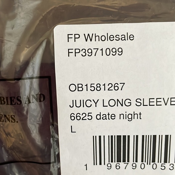 NWT Free People Juicy Long Sleeve Shirt Color Plum - Picture 8 of 8